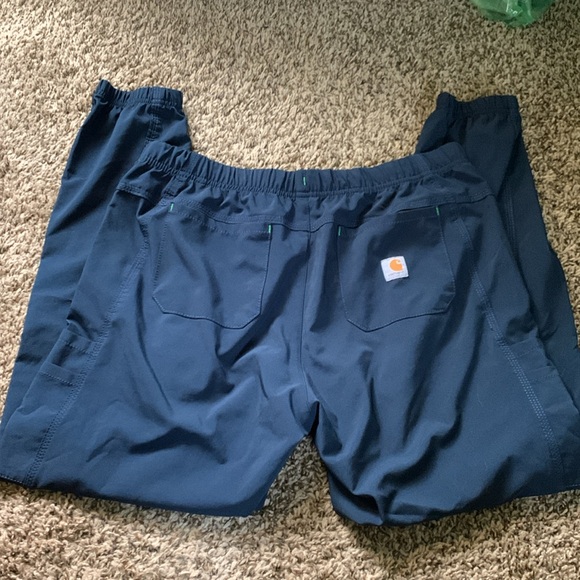 Carhartt Navy joggers, (no waist tie) - Picture 2 of 3